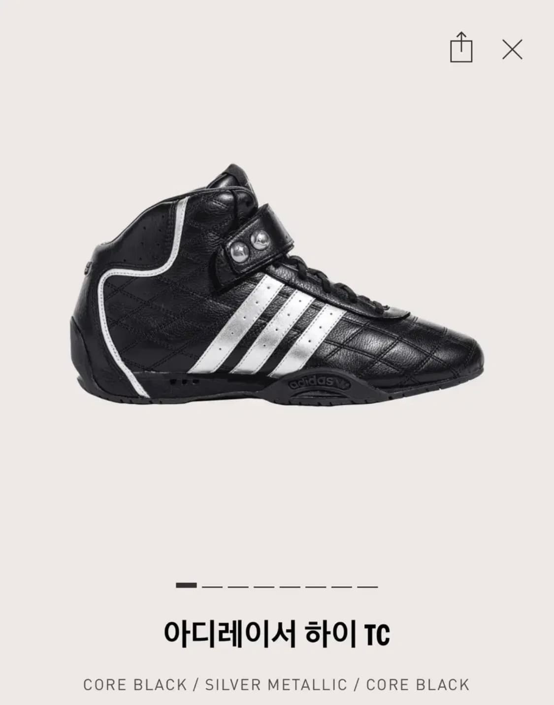 떠그클럽x아디다스 아디레이서 블랙 255 새상품 상품이미지1