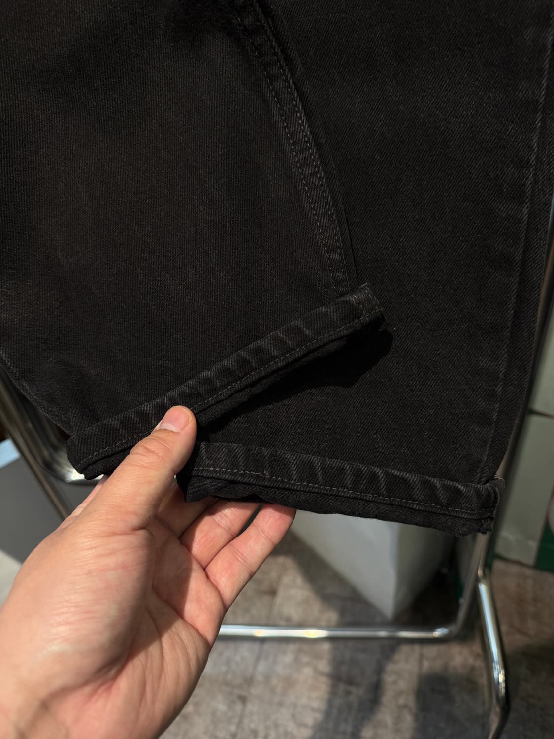 리바이스 512 흑청 36/32 지퍼플라이 상품이미지6