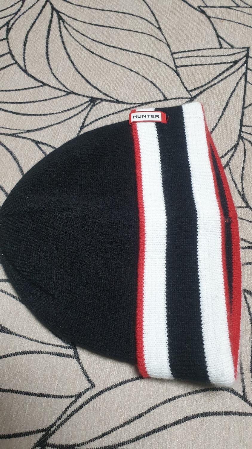 깔끔하고 귀여운 헌터 블랙 스트라이프 비니 상품이미지2
