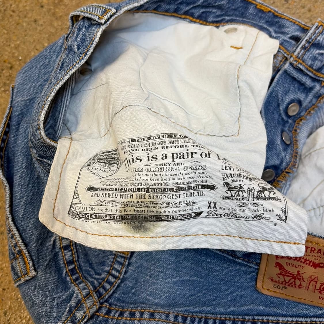 USA 빈티지 리바이스 501 여성 청바지 상품이미지4