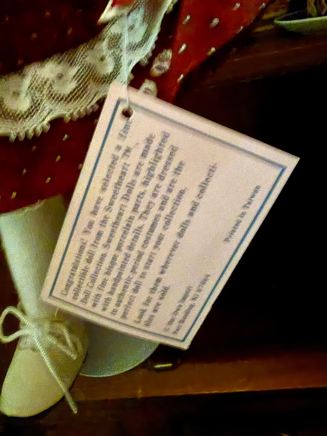 빈티지 인형 피겨린 빅토리아풍 스윗하트돌 보넷 상품이미지10