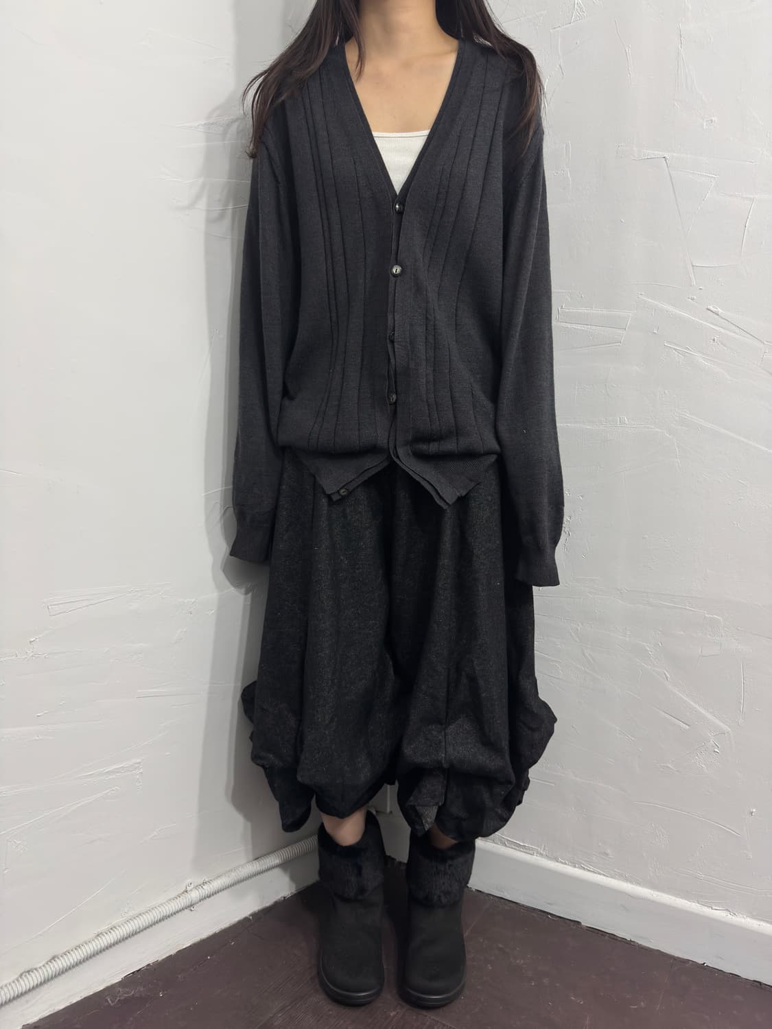 hiroko koshino wool cardigan 상품이미지2