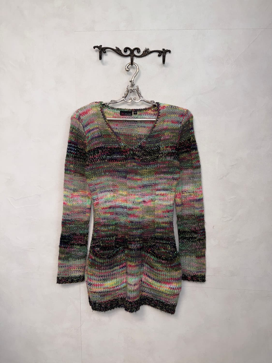 Rainbow color mix bokashi knit ops 상품이미지4