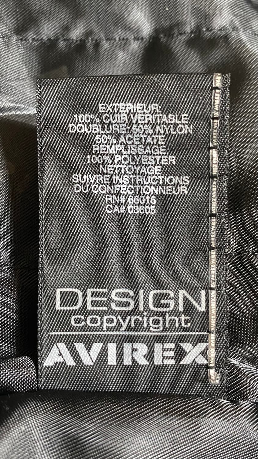 아비렉스 킹 카지노 레더 스타디움 봄버 자켓 3xl/4xl 상품이미지8