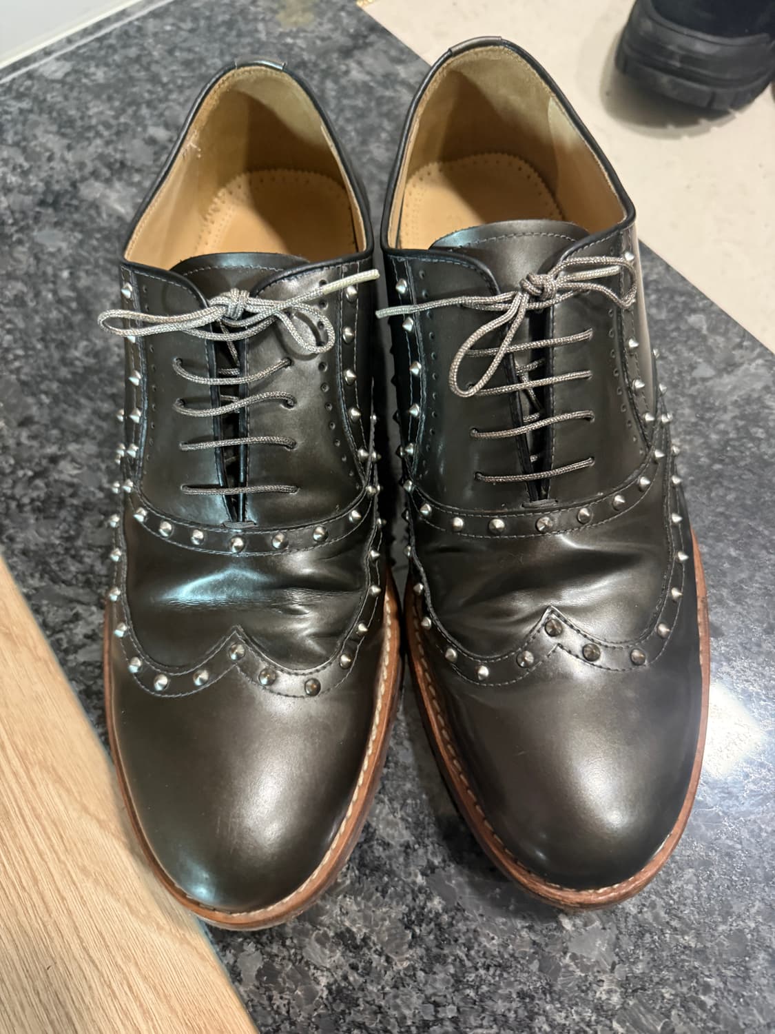닥스 남성 스터드 윙팁 구두 260mm 상품이미지2