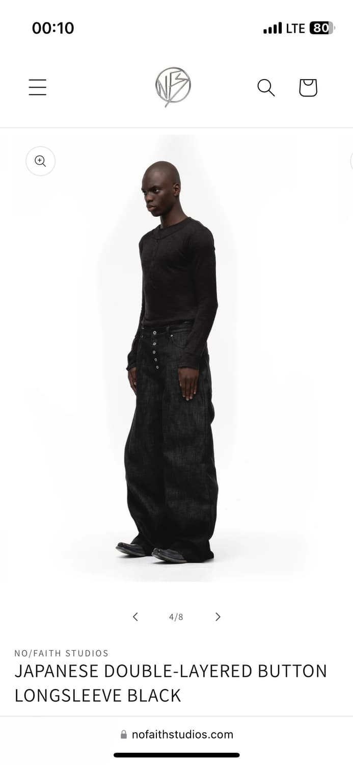 Nofaith Studios 재패니즈 더블 레이어 버튼 롱슬리브 상품이미지3