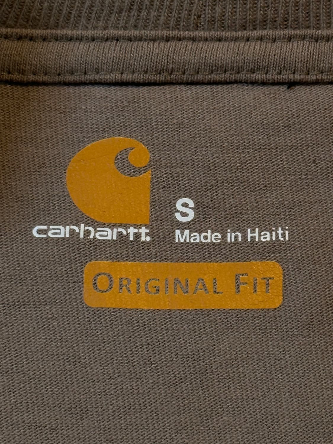 칼하트 CARHARTT 오리지널핏 포켓 반팔 티셔츠 베이지 상품이미지4