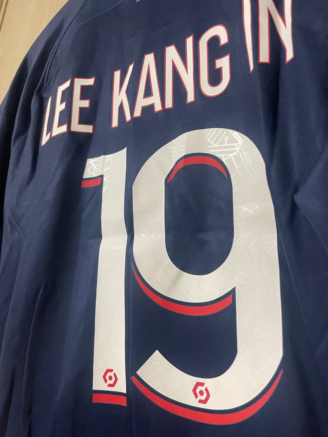 PSG 23-24 어웨이 이강인 /리그앙 패치 오피셜마킹 판매합니다 상품이미지5