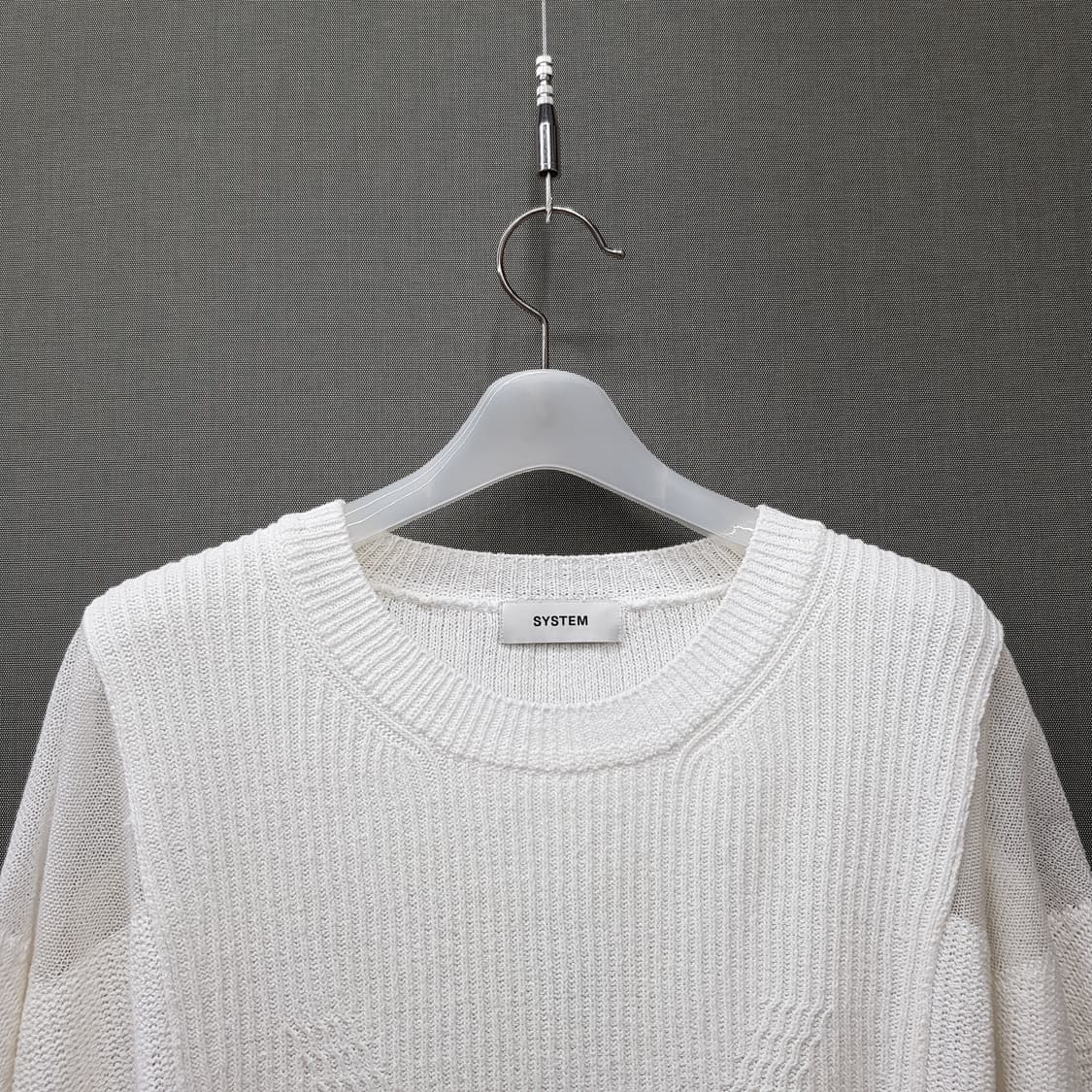 한섬 시스템 2023 루즈핏 니트 반팔 F사이즈 상품이미지2