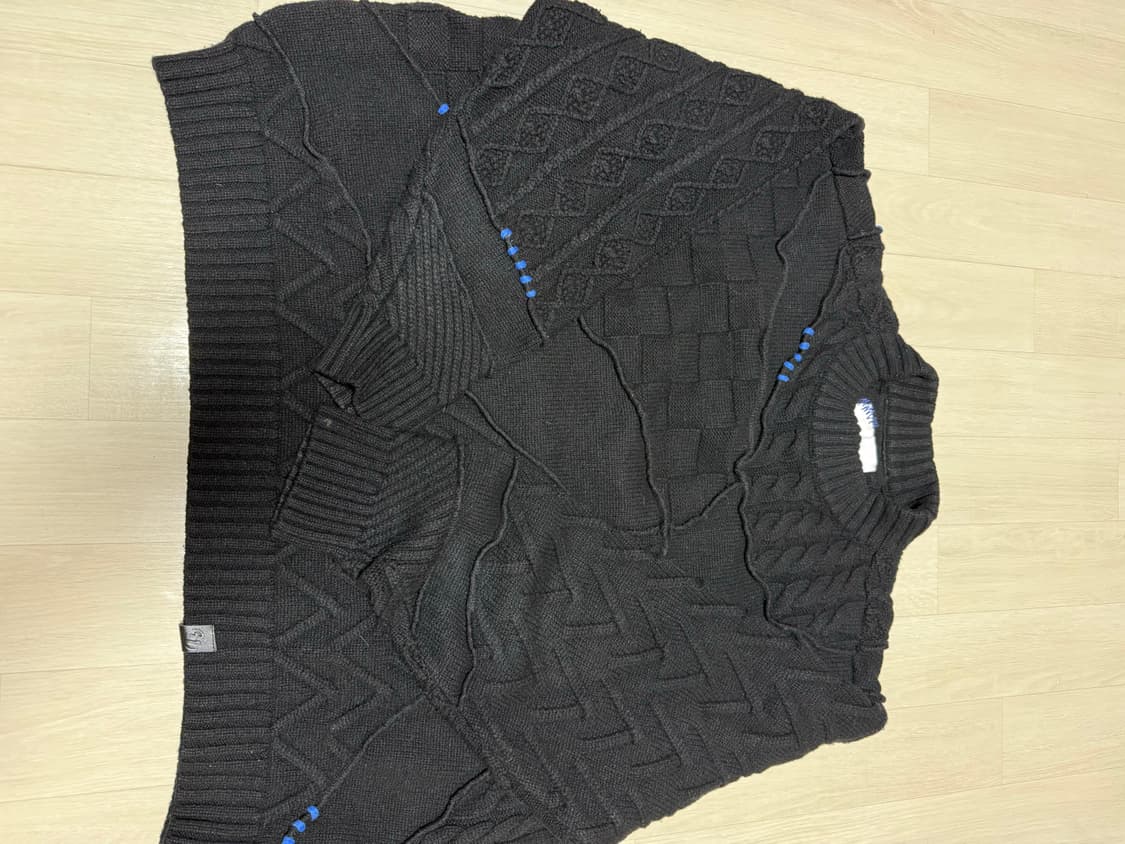 자라 아더에러 자더에러 패치워크 니트 L-XL 상품이미지1