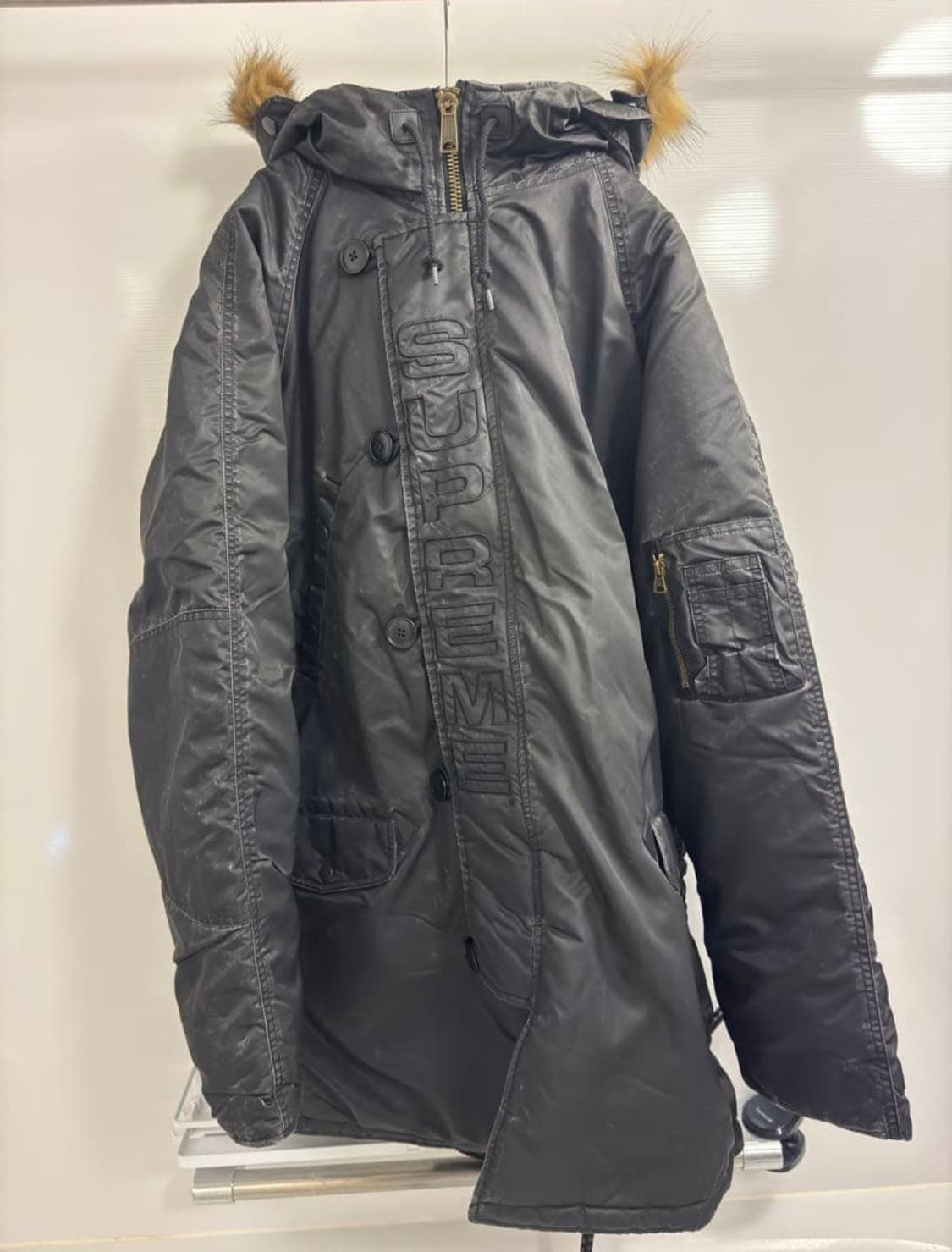 supreme N-3B satin black 24FW 상품이미지5