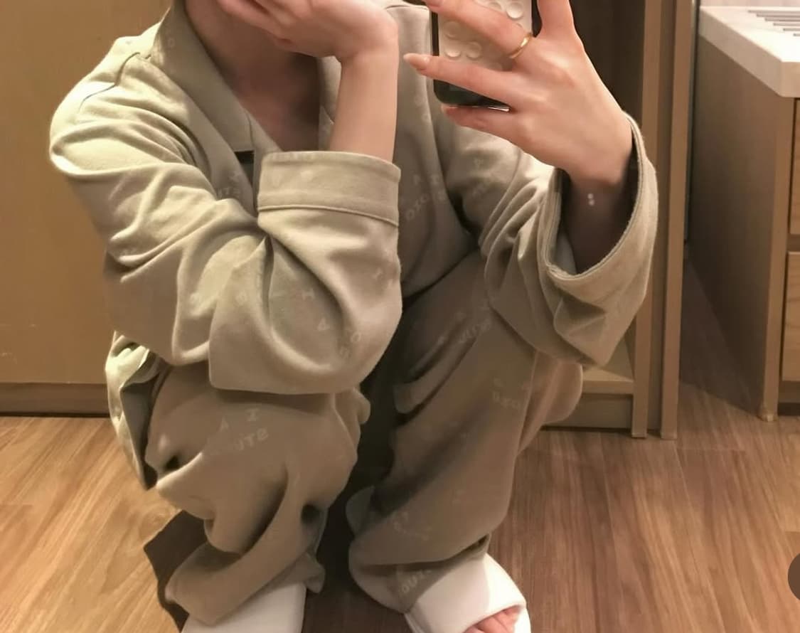 아이앱 스튜디오 파자마 세트(크림 구매) 상품이미지1