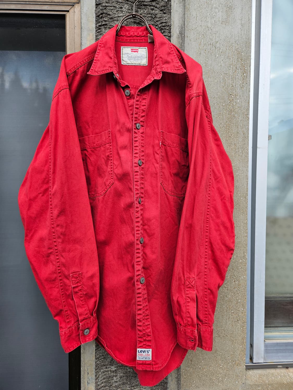 Levi's 리바이스 레드 데님 셔츠 (M / 100) 상품이미지1