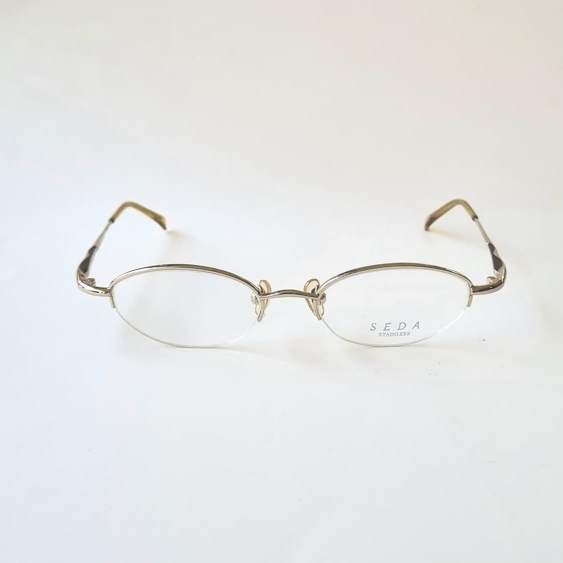 데드스탁 SEDA 일본산 초경량 스테인리스 반무테 안경테 563 상품이미지3