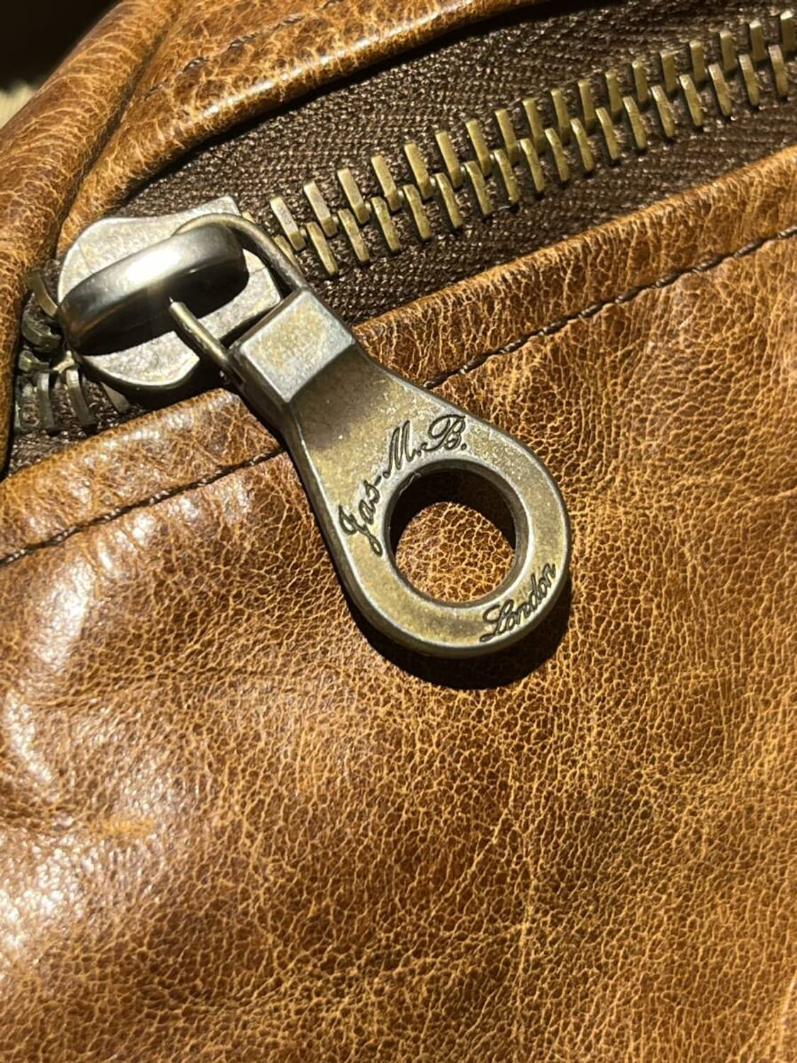 Jas M.B 빈티지가공 레더 볼링백 포터 장인 가죽 추천 상품이미지8