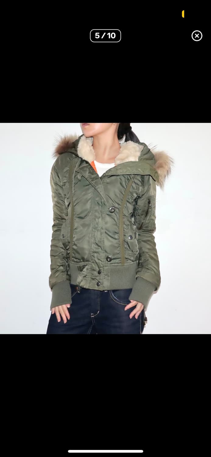 아비렉스 n2b 레이스업 셔링 패딩 상품이미지5