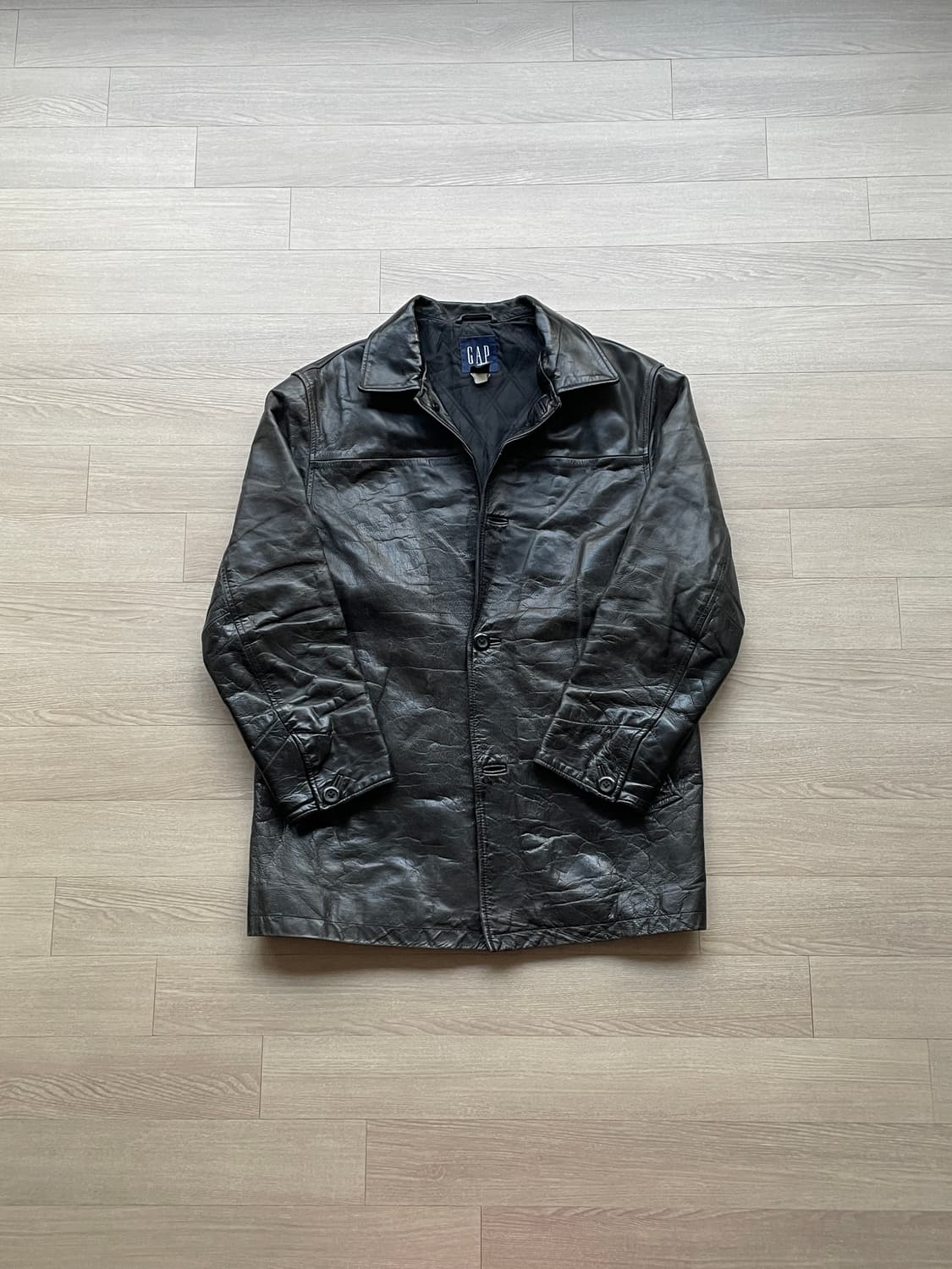 90s 올드갭 레더 카코트 gap carcoat 상품이미지1