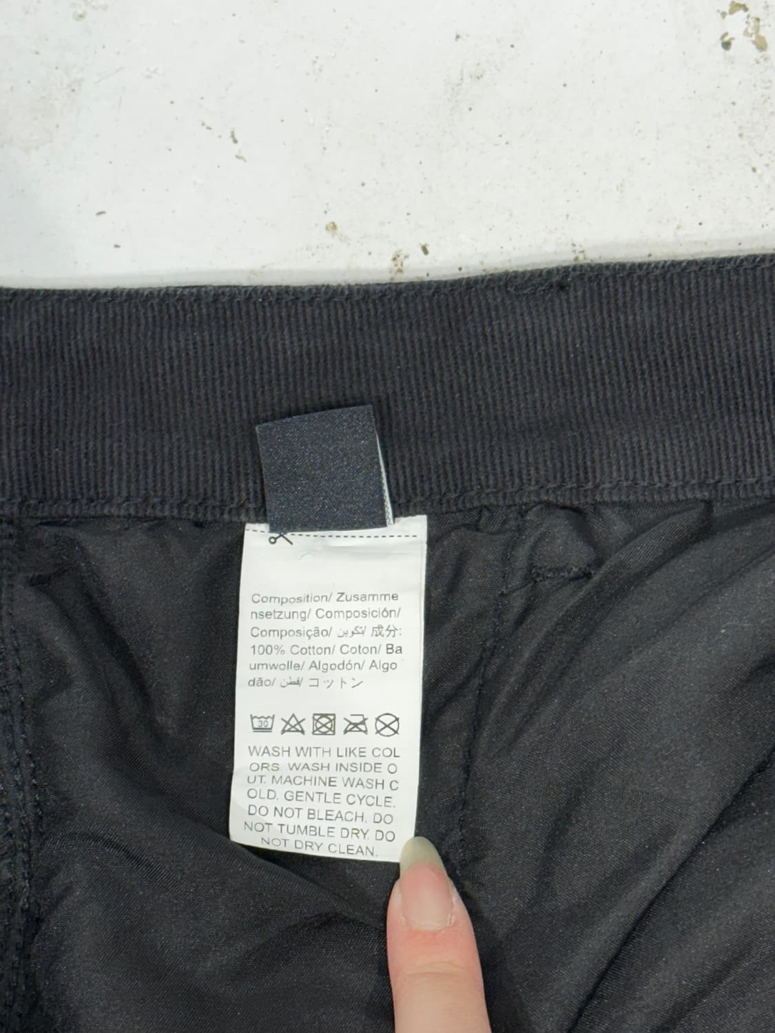 빈티지 Wake 흑청 와이드 카고 데님 팬츠 상품이미지7