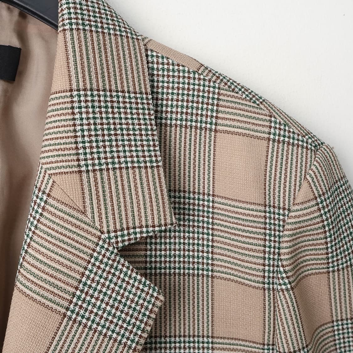 55/시스템 크롭 체크 자켓 상품이미지4