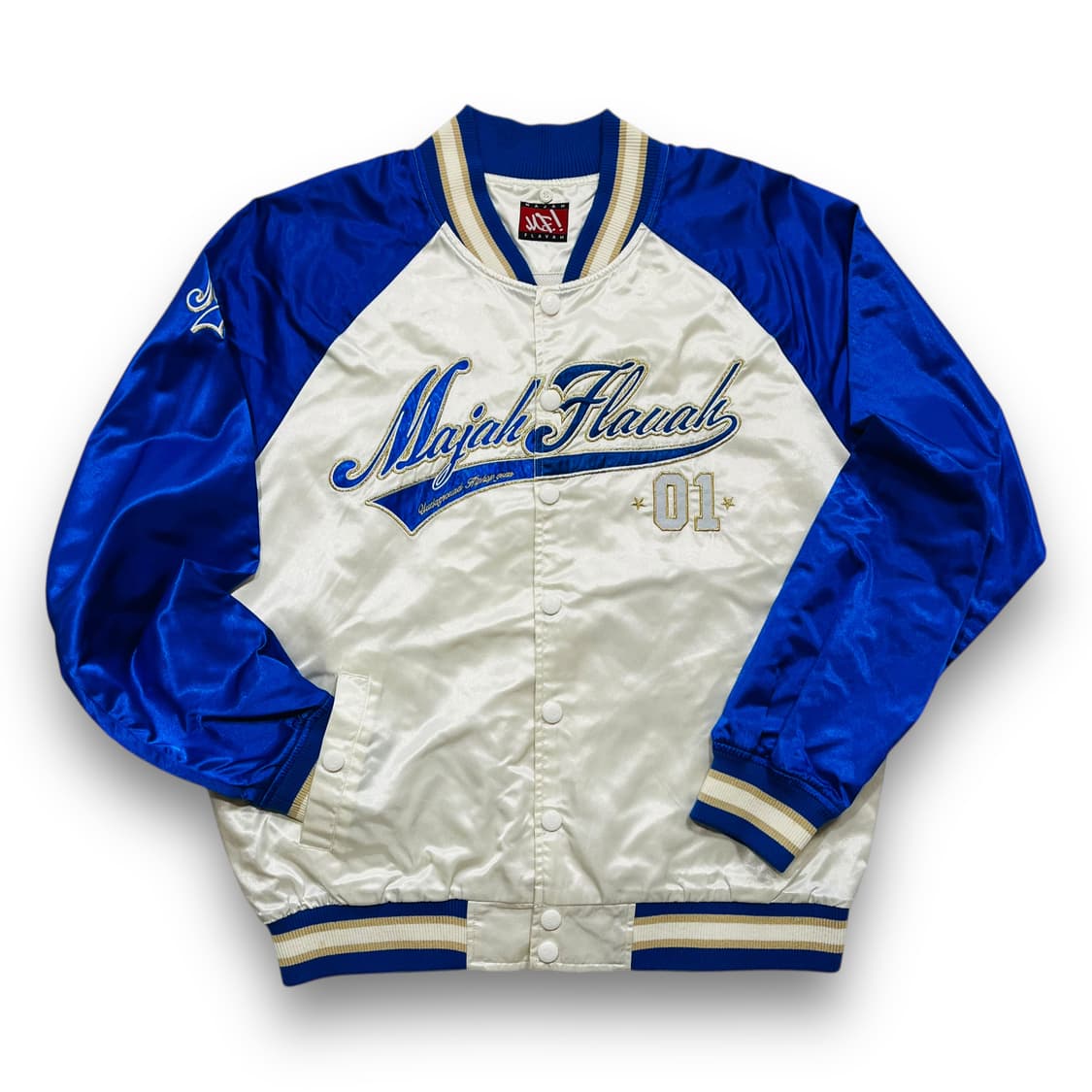 마자플라바 올드스쿨 힙합 새틴 바시티 자켓 상품이미지2