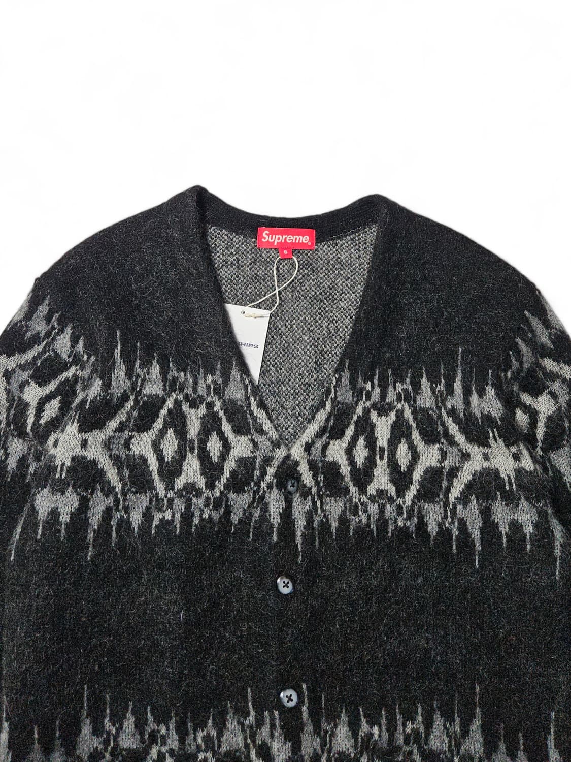 22fw 슈프림 앱스트랙트 스트라이프 모헤어 가디건 S 상품이미지3