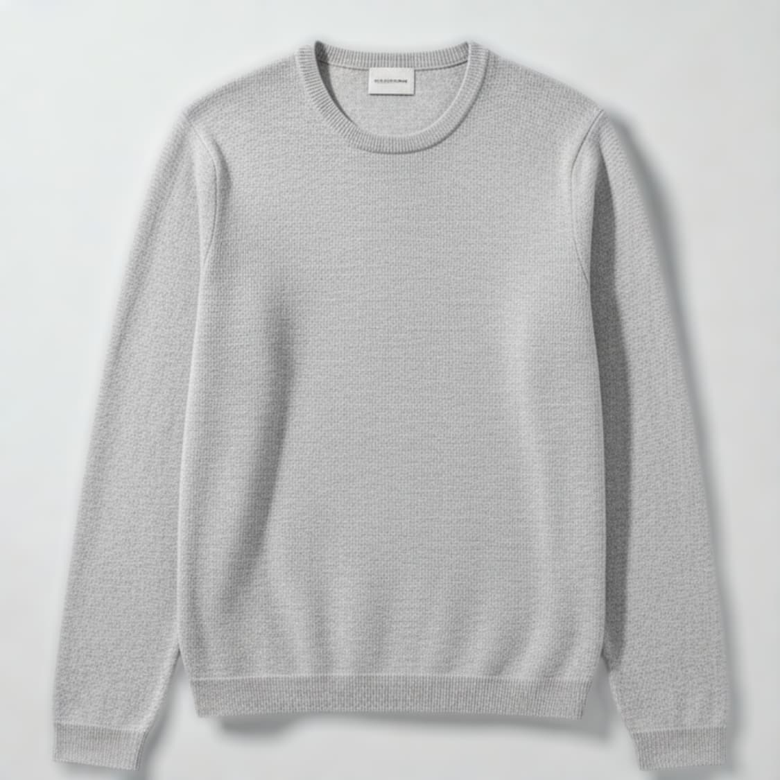 105)SOLID 솔리드옴므 캐시미어 와플 니트 그레이 상품이미지1