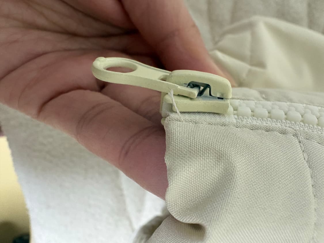 피지컬디파트먼트 파이핑 사인로고 후드 자켓 아이보리 상품이미지3