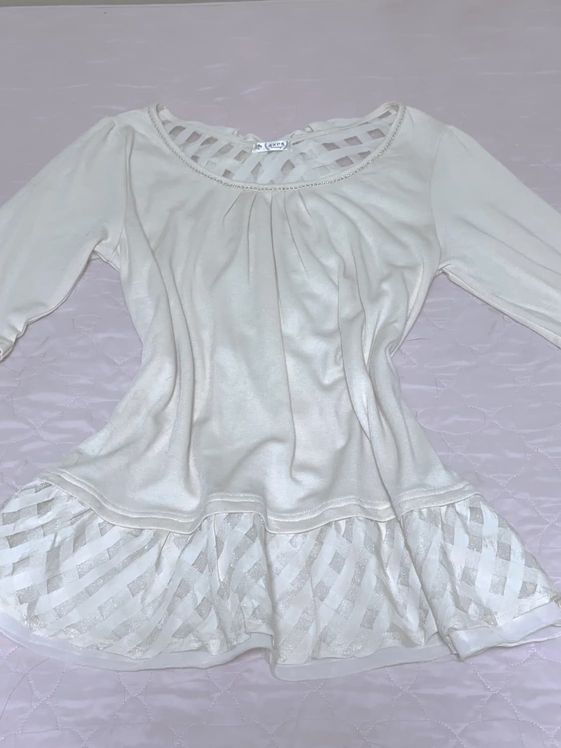 Axes Femme 엑시즈팜 레이스 리본 T 페어리달천모리라떼갸루히메갸루 상품이미지2