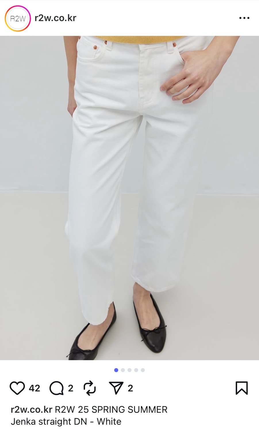 R2W 알투더블유 젠카 스트레이트데님(2사이즈) 상품이미지1