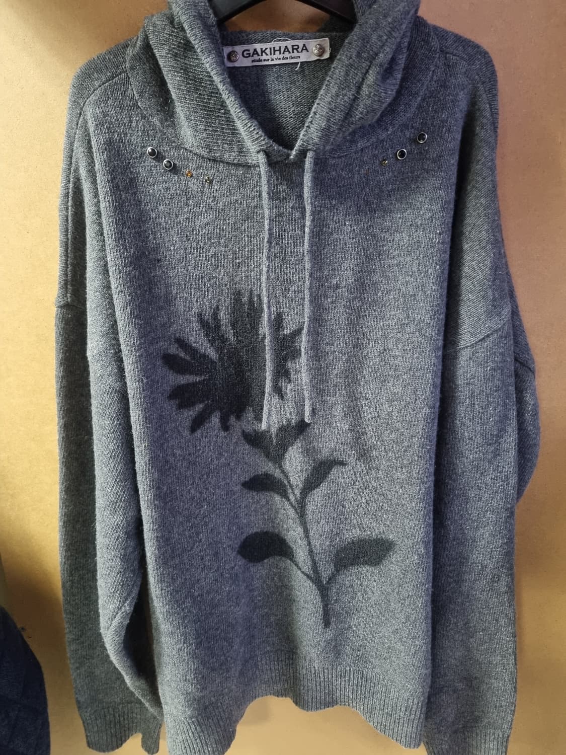 가키하라 남성 모직 후드티 상품이미지1