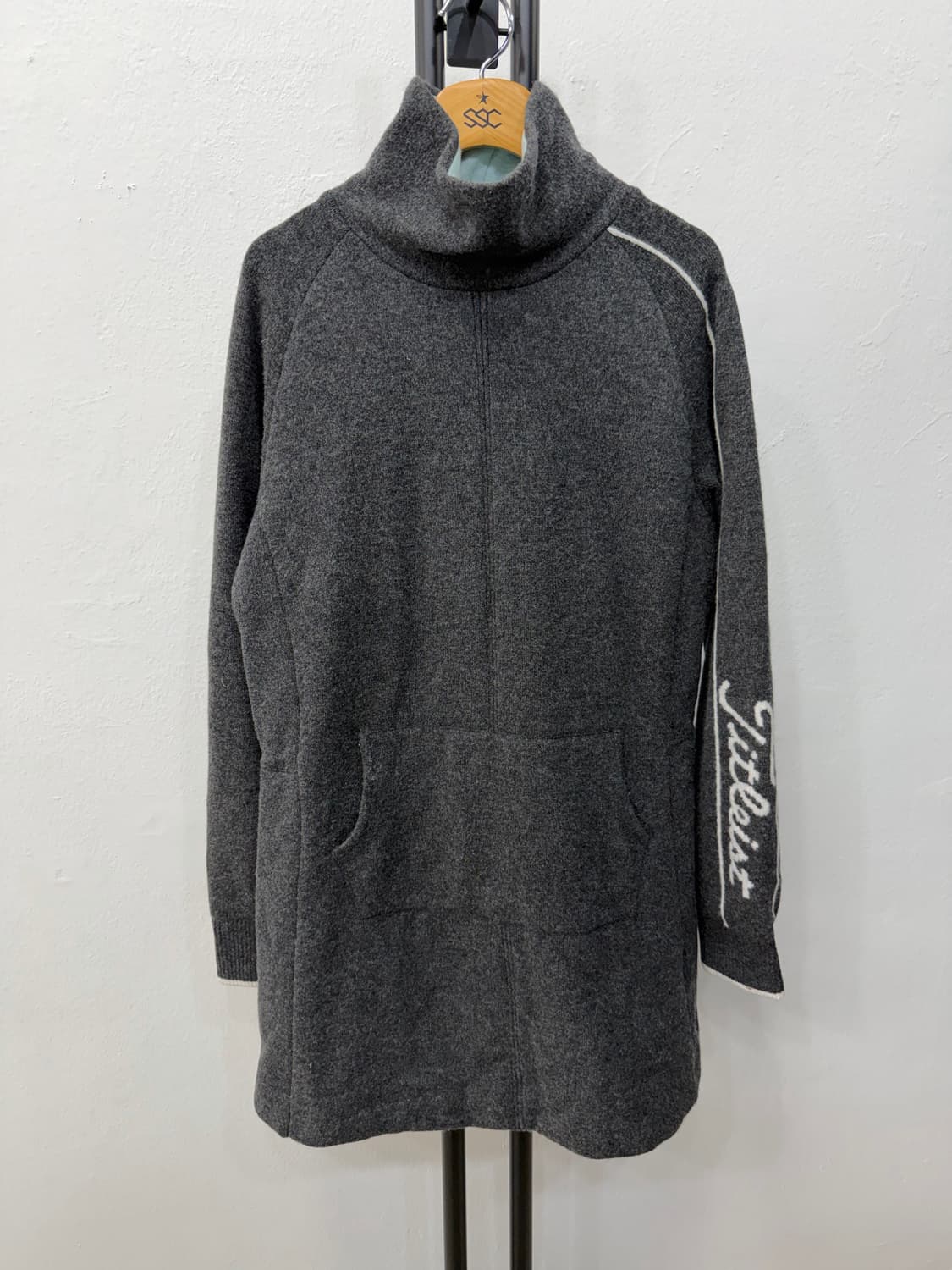 정품) 타이틀리스트 21ss 여성 방품 롱 니트 M 상품이미지1