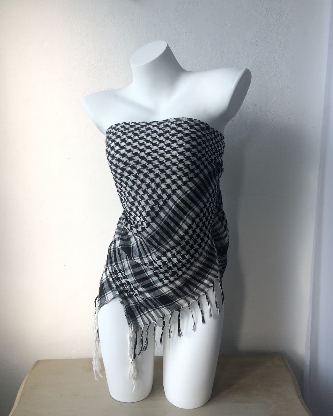 pattern fringe scarf 상품이미지4