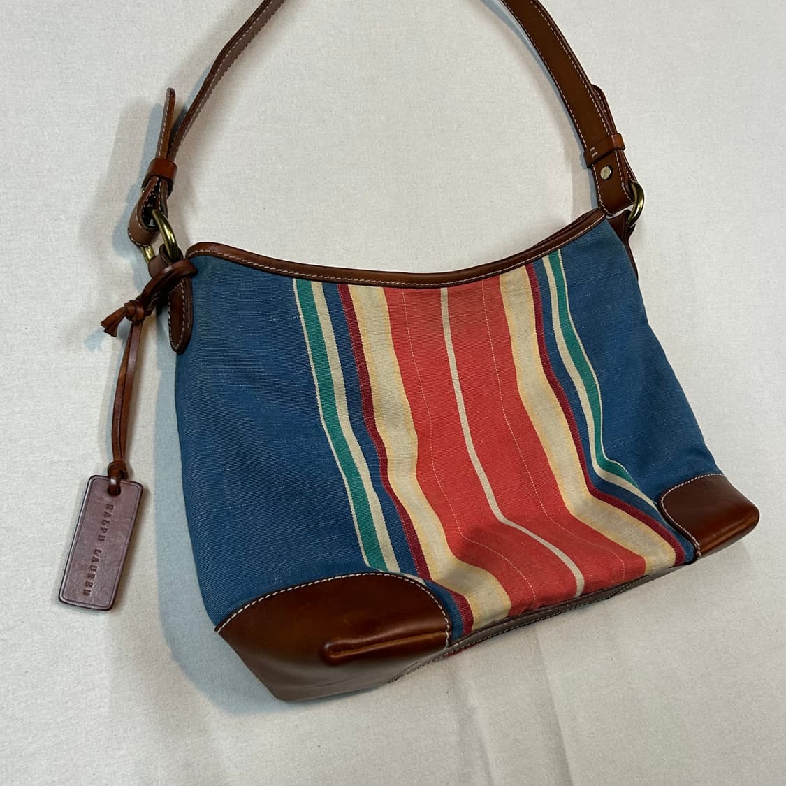 폴로 랄프로렌 스트라이프 호보백 숄더백 가방 상품이미지2