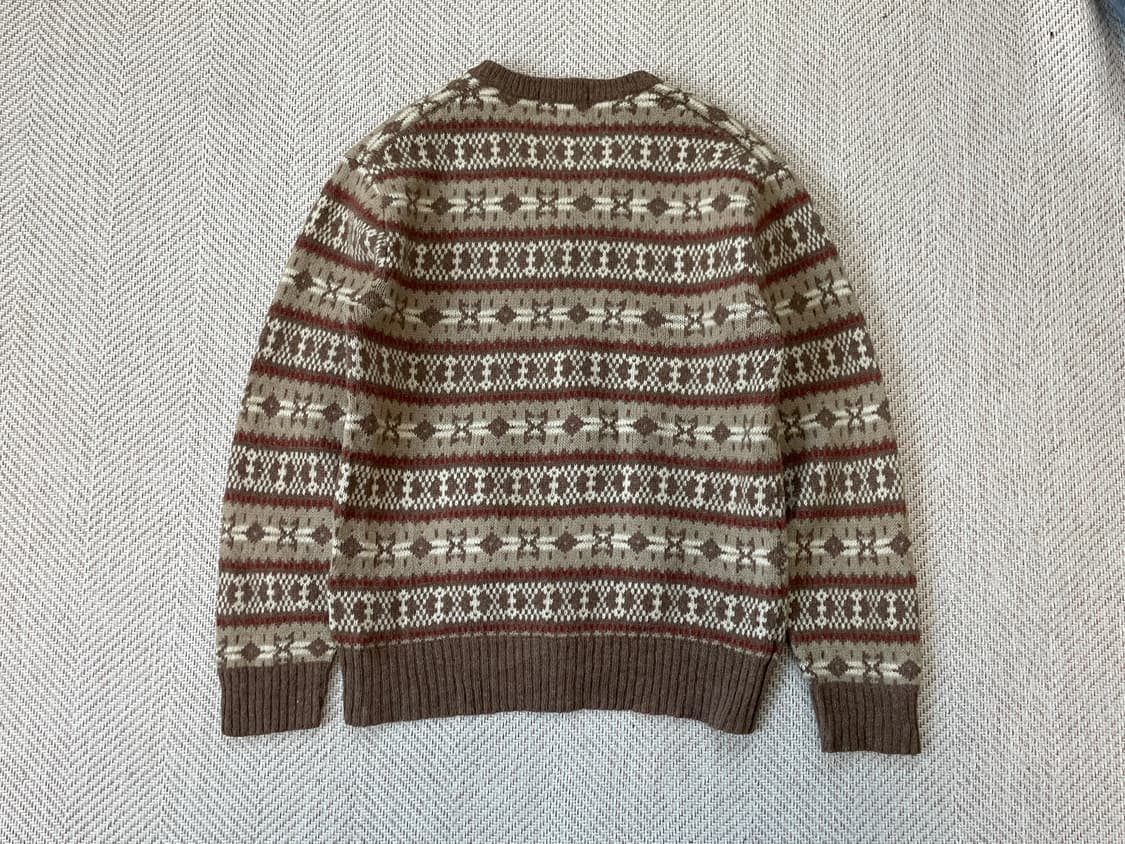 빈티지 노르딕 페어아일 니트  J03799 상품이미지5