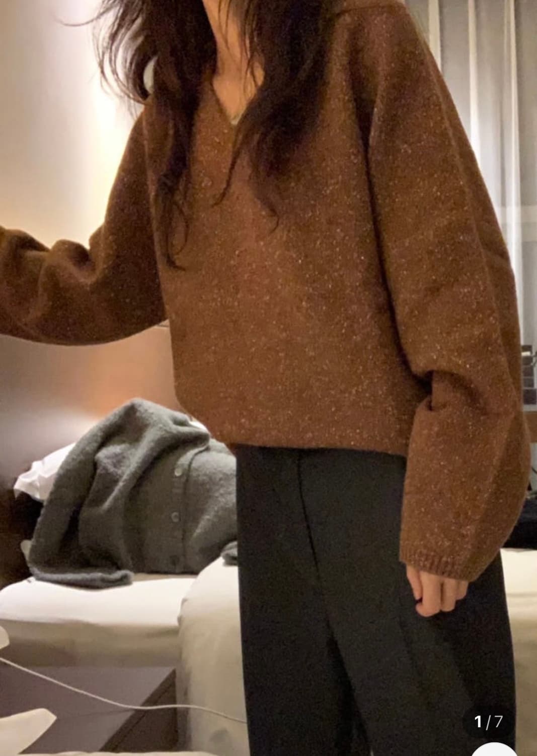 ounce 온스 브이넥 니트 상품이미지2