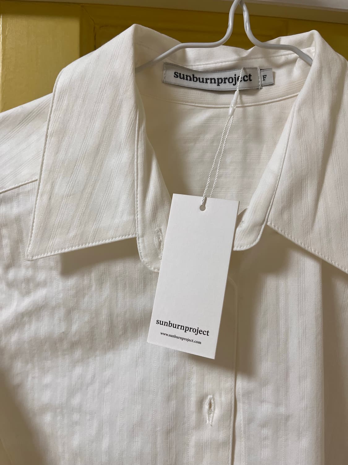 썬번프로젝트 아이보리 Fitted  Stirpe 셔츠 상품이미지6