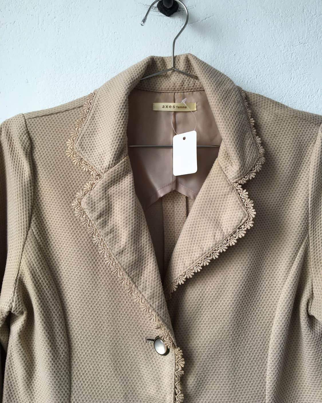 Axes femme lace trimming jacket 상품이미지4