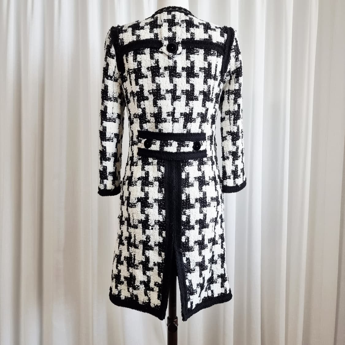 미샤 MICHAA 블랙라벨 프레스티지 울38 트위드 자켓 (55)상태최상 상품이미지3