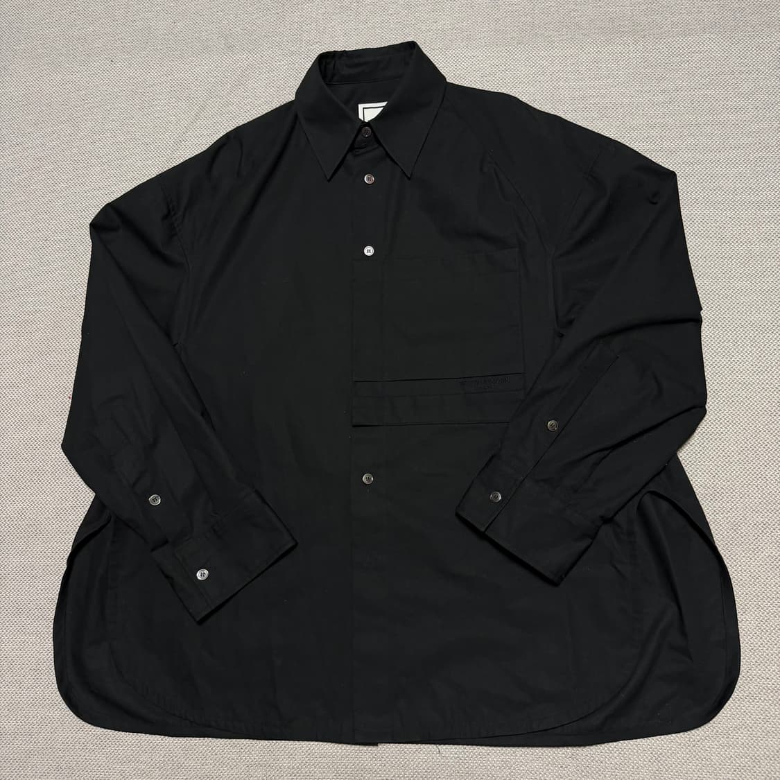 WOOYOUNGMI 우영미 파리 블랙 오버핏 셔츠 상품이미지1