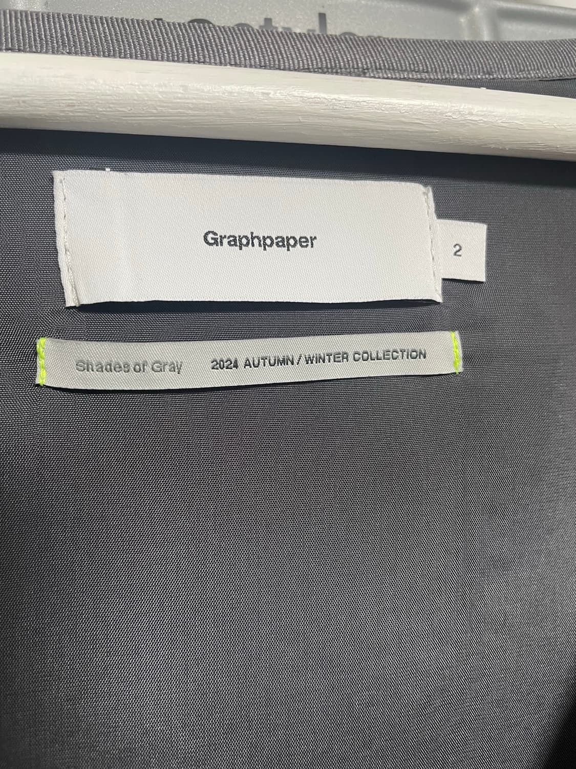 그라프페이퍼 트라이-스핀 루프 카디건 브릭 x 그레이 상품이미지10