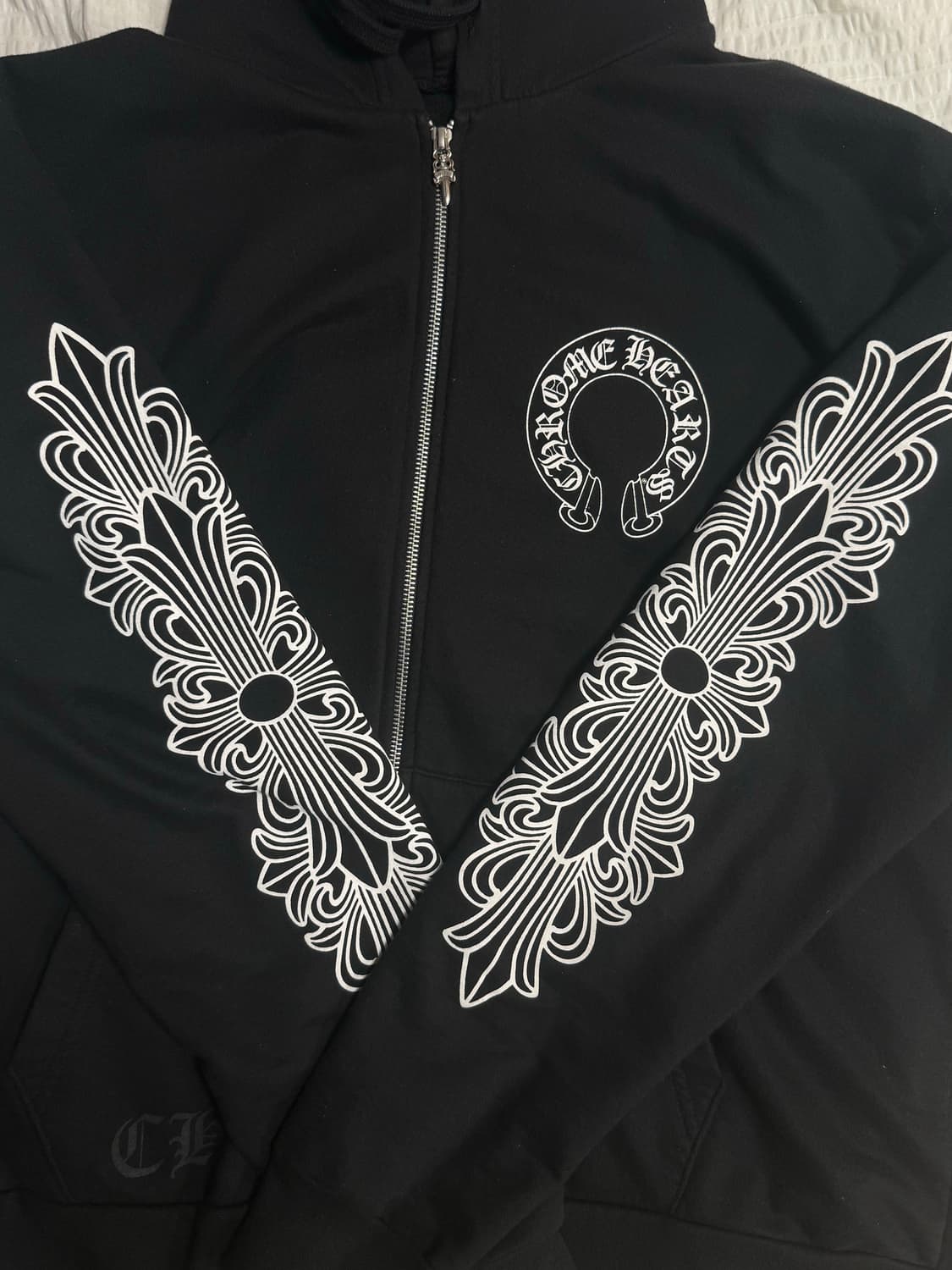 크롬하츠 홀스슈 플로랄 후드집업 L 상품이미지3