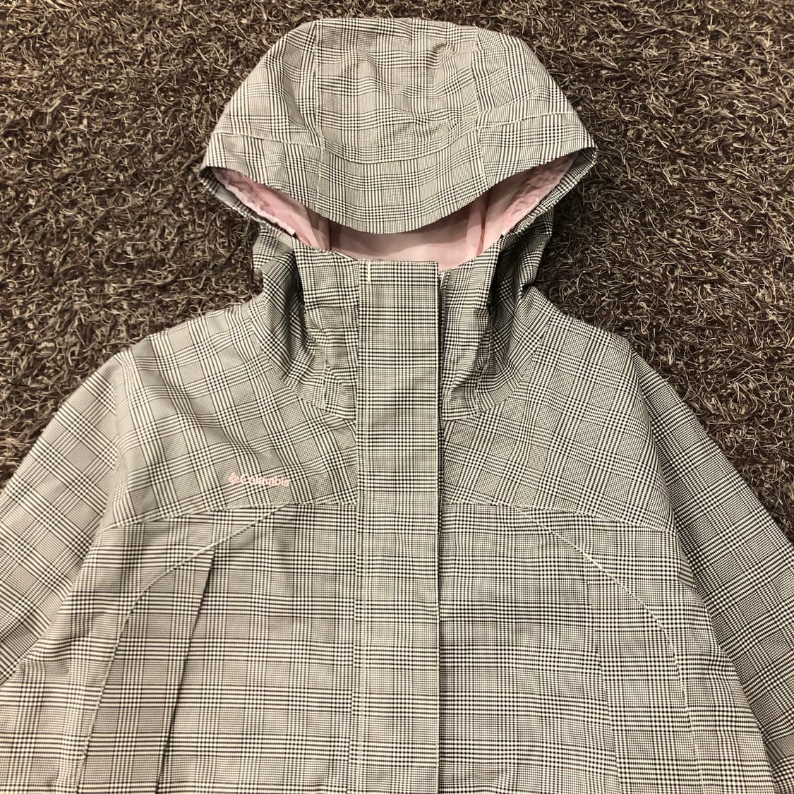 컬럼비아 티타늄 체크 투웨이 후드 바람막이 자켓 상품이미지2