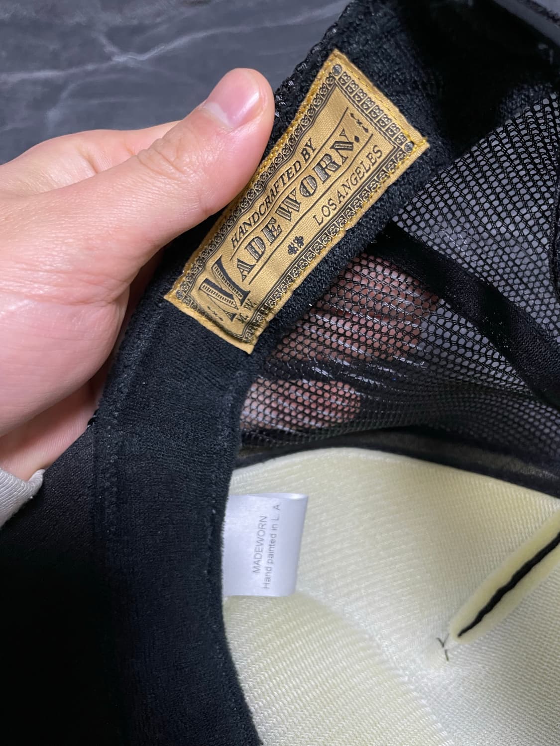 [OS] 메이드원 아트 트러커캡 블랙 상품이미지2