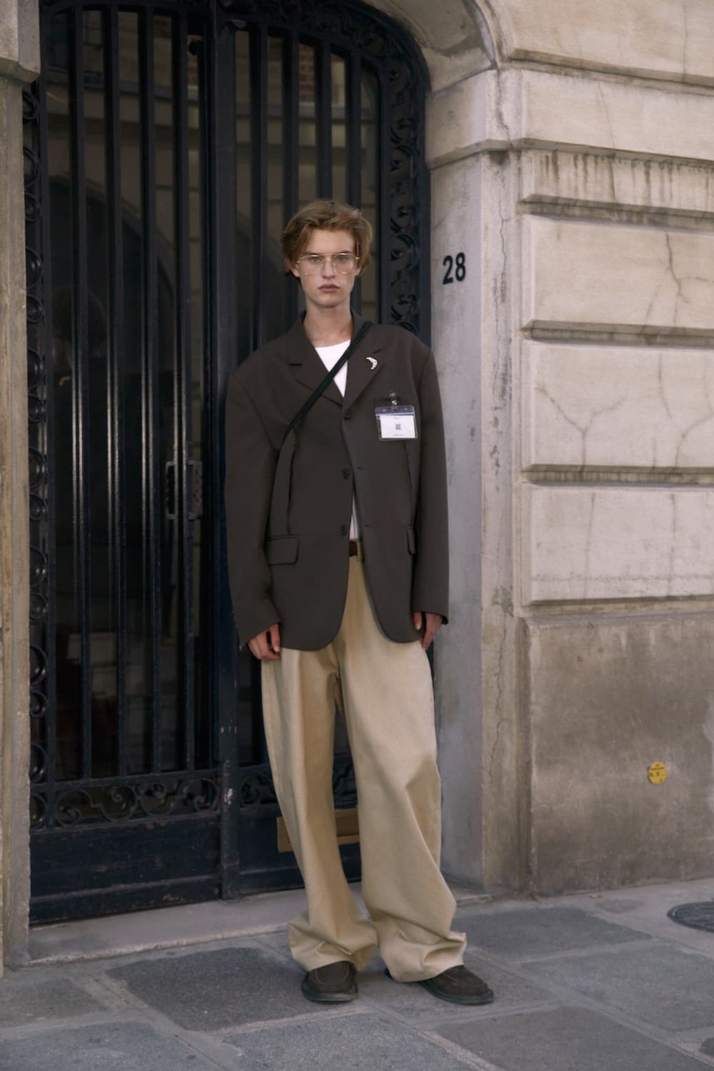 [M] STU 컷오프 블레이저 브라운 상품이미지1