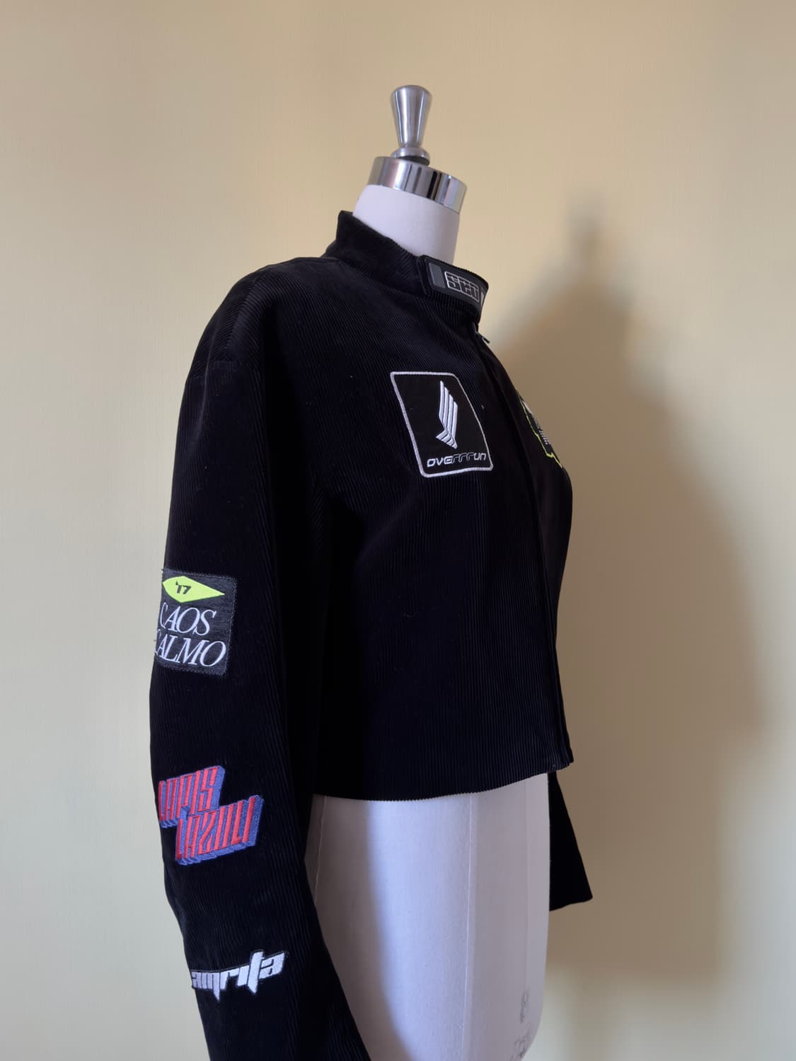 혜인서 크롭 코듀로이 바이커 자켓 상품이미지2