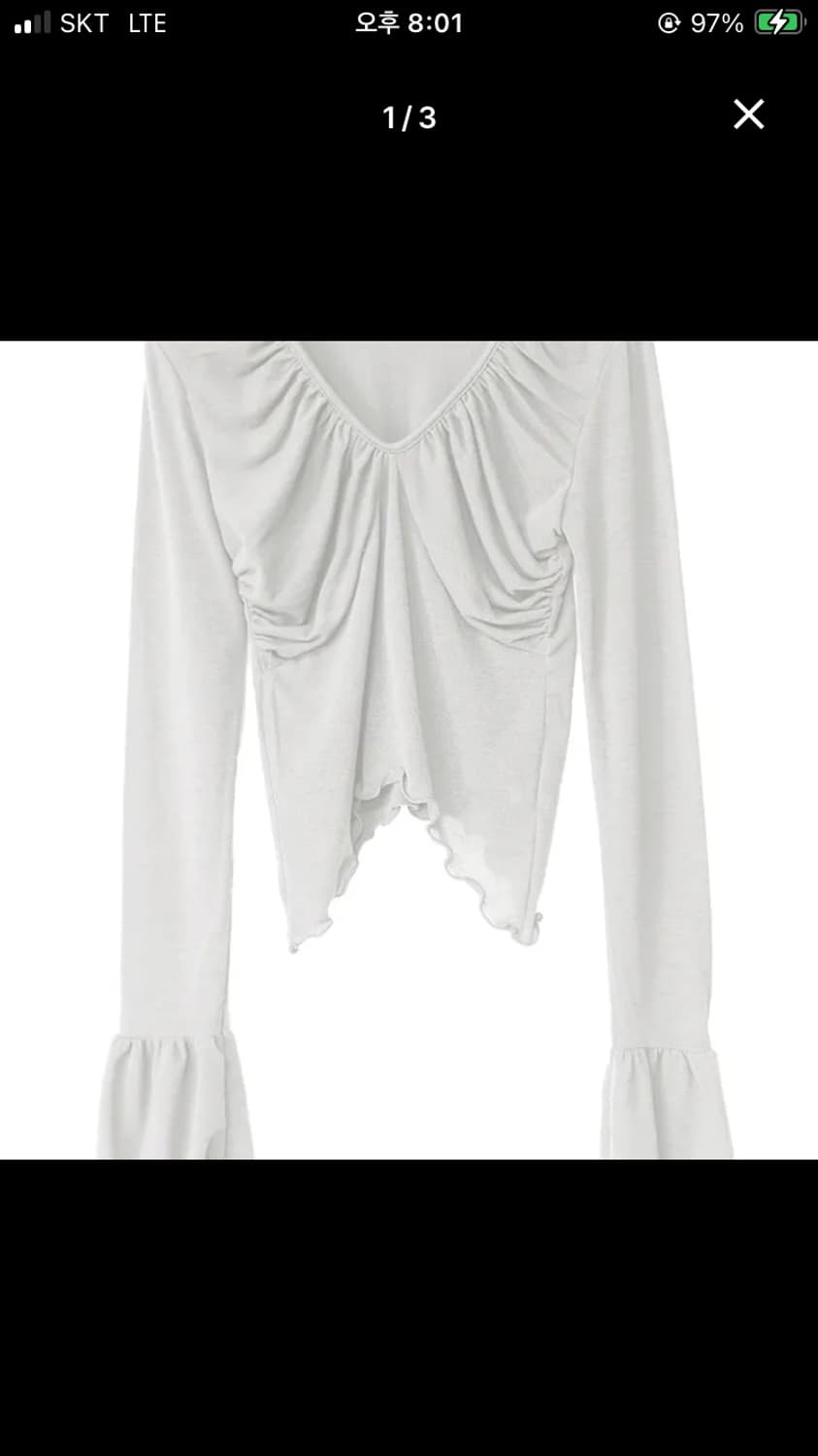 드레시 크레이프 셔링 티 상품이미지1