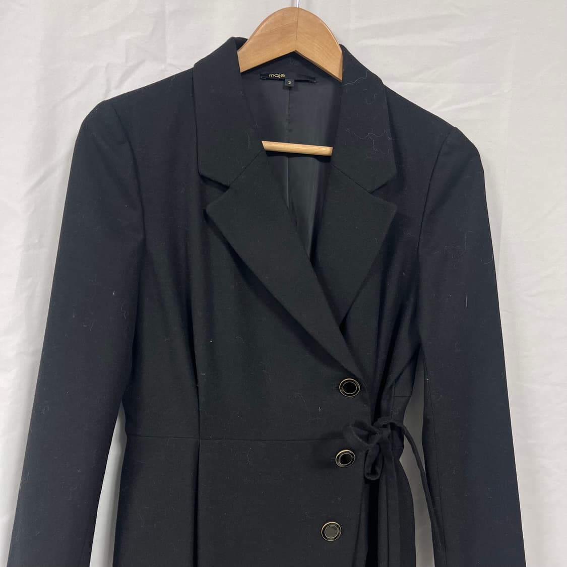 마쥬(MAJE) 언발란스 버튼 롱원피스 상품이미지3