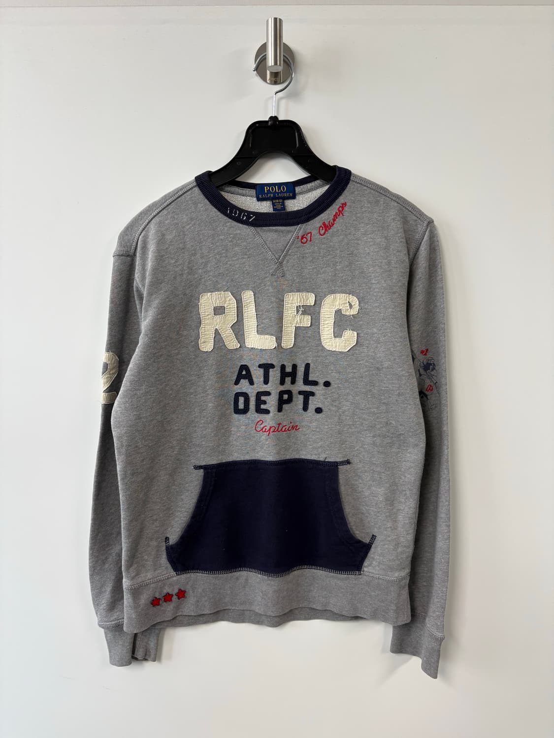 폴로 랄프로렌 패치 배색 맨투맨 상품이미지2