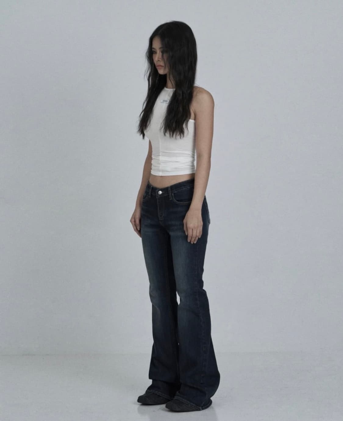 Vintage raw jean in Mid-blue 상품이미지2