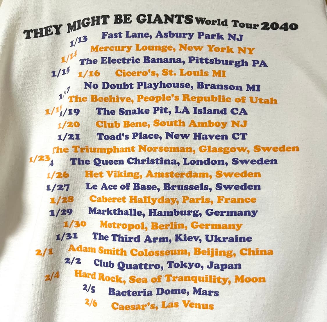 90s 빈티지 밴드티 반팔 티셔츠/ they might be giants 상품이미지4